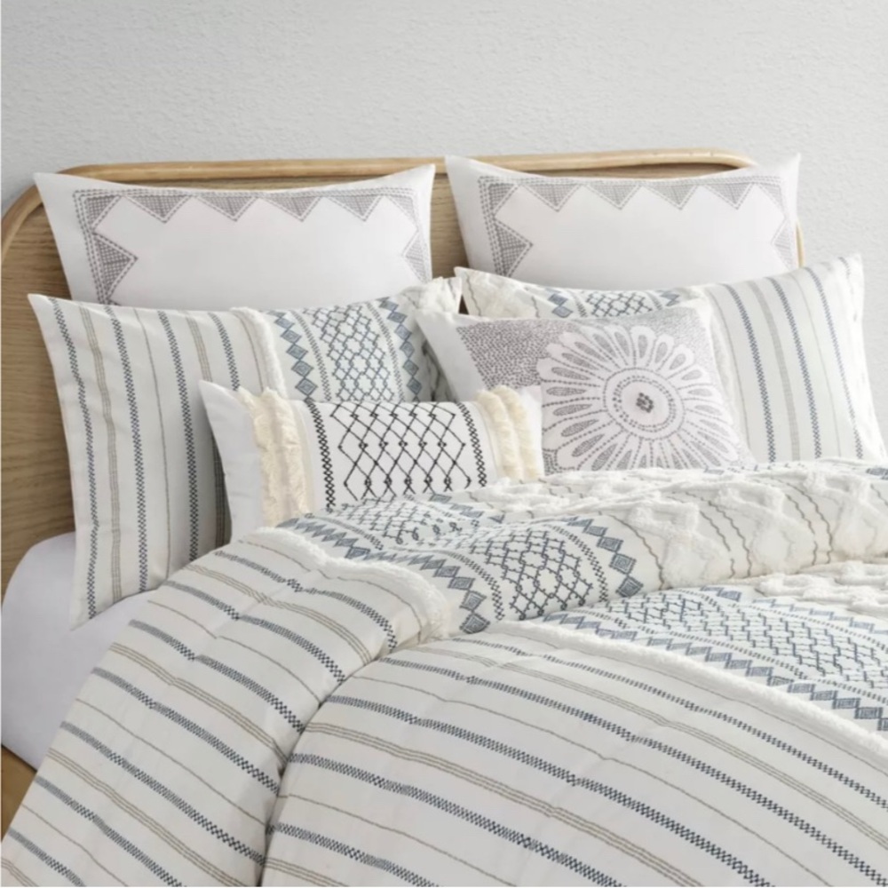 INK+IVY  Imani DUVET COVER  Full/Queen & 2 Shams